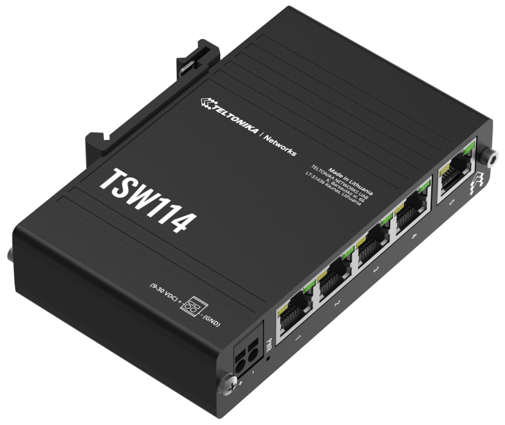 Teltonika TSW114 - GIGABIT DIN RAIL ETHERNET SWITCH